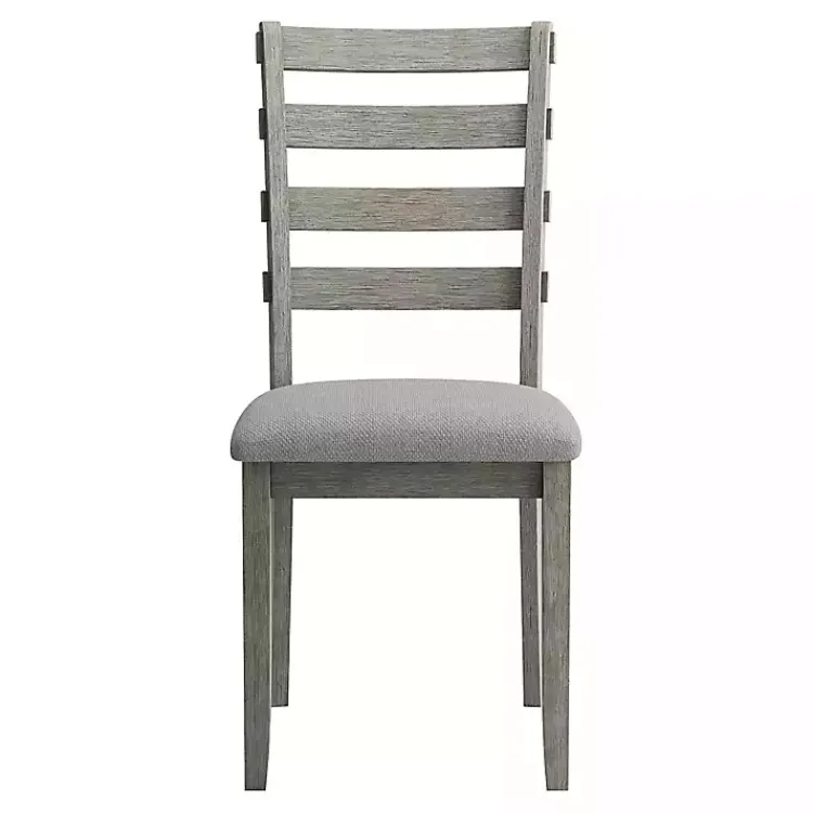 Dining Chairs-Kirklands Home Upholstered Lucas Dining Chairs, Set of 2 Gray
