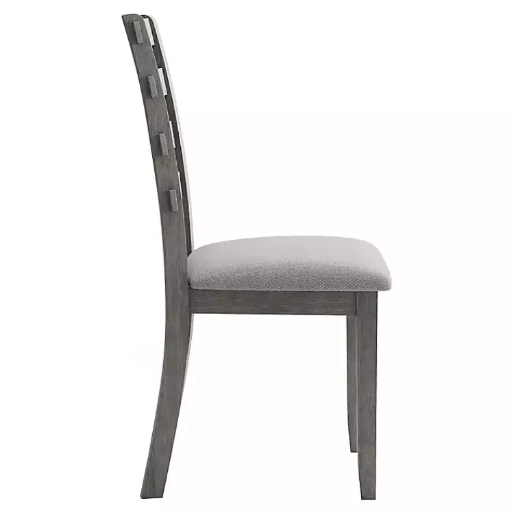 Dining Chairs-Kirklands Home Upholstered Lucas Dining Chairs, Set of 2 Gray