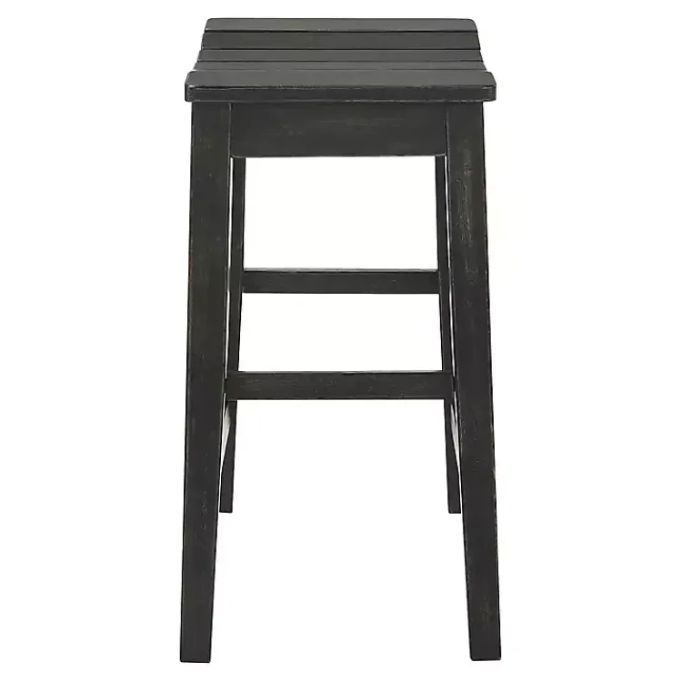 Bar Stools & Counter Height Stools-Kirklands Home Wood Whitcombe Counter Stools, Set of 2 Black