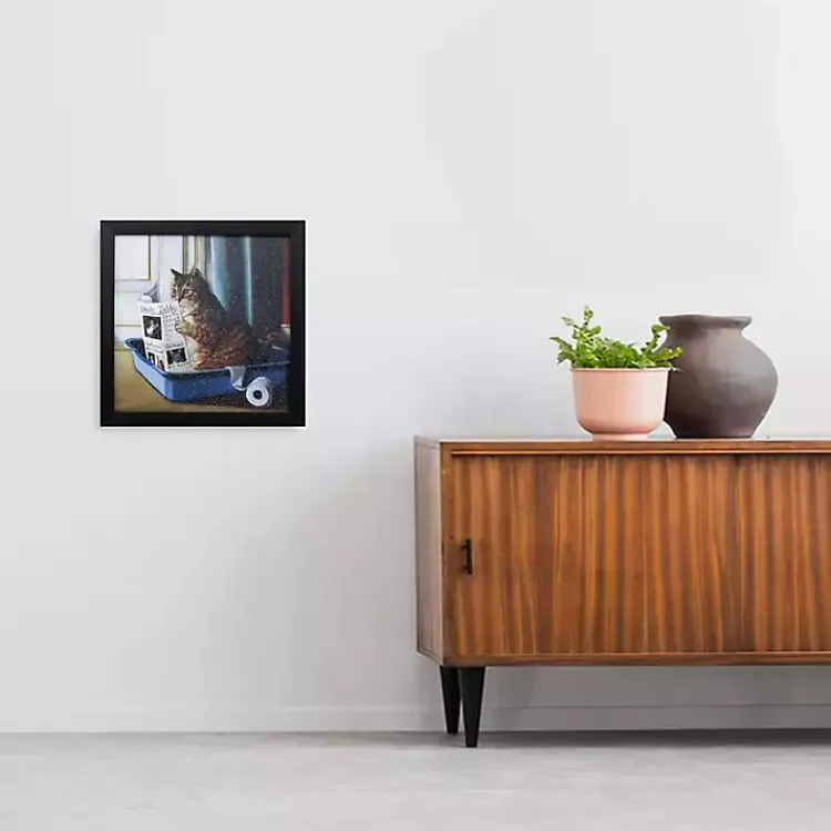 Framed Art-Kirklands Home Kitty Throne Framed Art Print