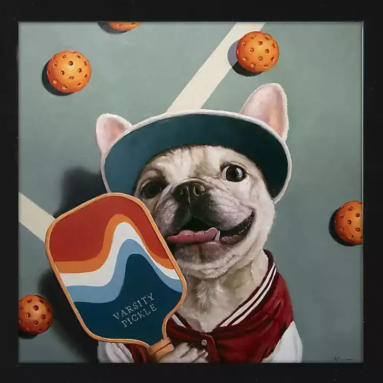 Framed Art-Kirklands Home Varsity Pickle Framed Art Print Multi