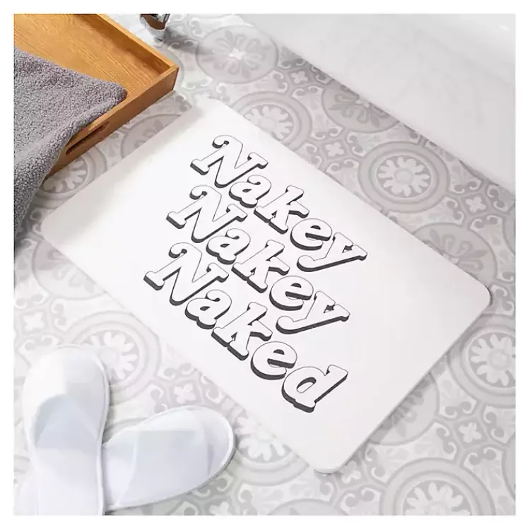 Bathroom Rugs-Kirklands Home Nakey Nakey Stone Bath Mat