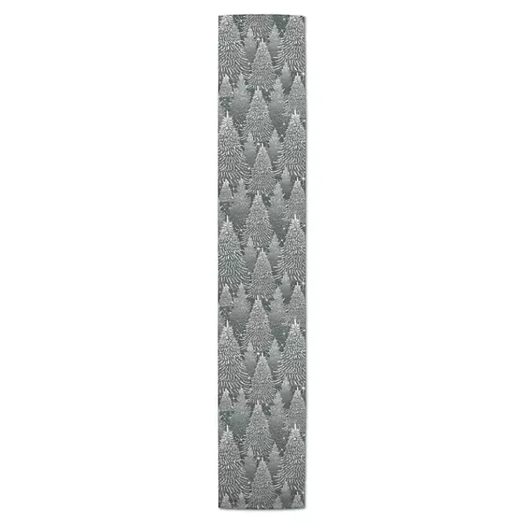 Table Linens-Kirklands Home Sage Forest Winter Twill Table Runner, 90 in.