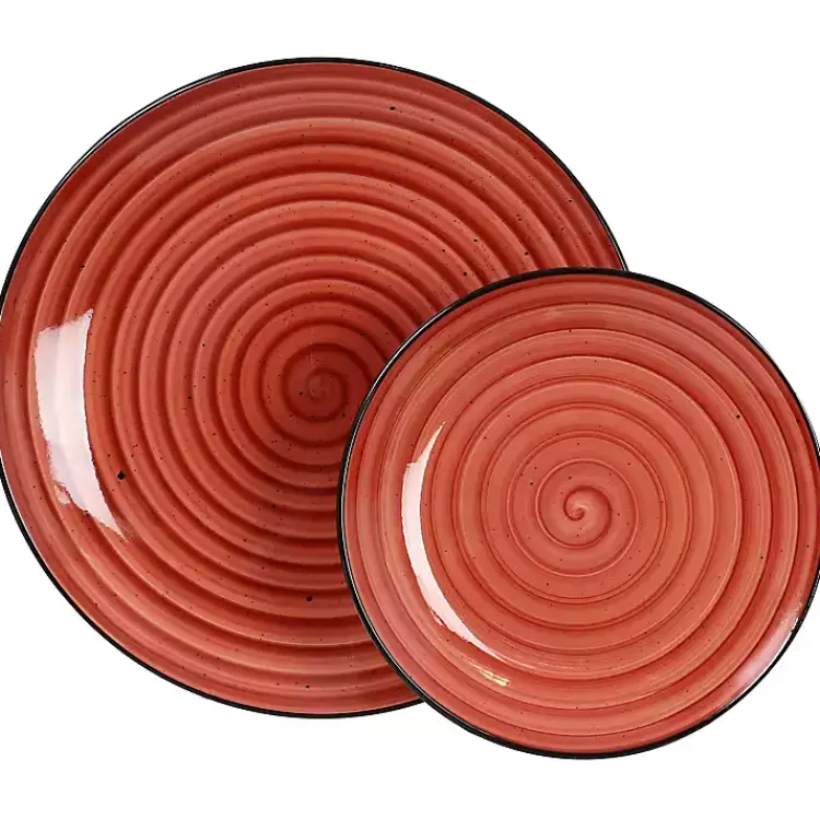 Dinnerware-Kirklands Home Gia Stoneware 24-pc. Dinnerware Set Red