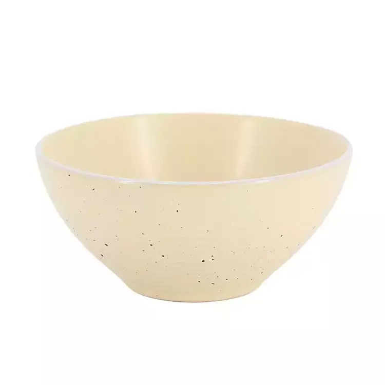 Dinnerware-Kirklands Home Cream Emilia Stoneware 16pc. Dinnerware Set Yellow