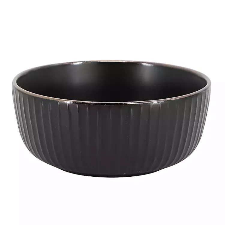 Dinnerware-Kirklands Home Leo Stoneware 16-pc. Dinnerware Set Black