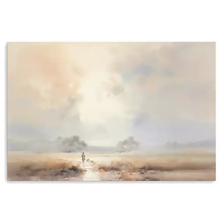 Canvas Art-Kirklands Home Dear to the Shepherd Canvas Art Print Gray