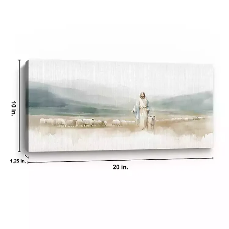 Canvas Art-Kirklands Home The Good Shepherd Canvas Art Print, 20x10 in.