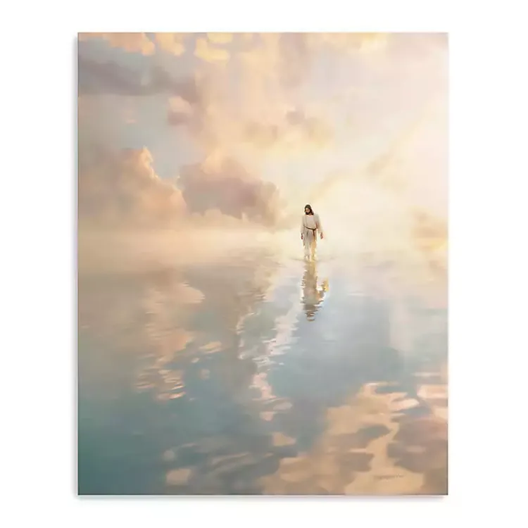 Canvas Art-Kirklands Home Jesus Walking on Water Canvas Art Print, 16x20 in.