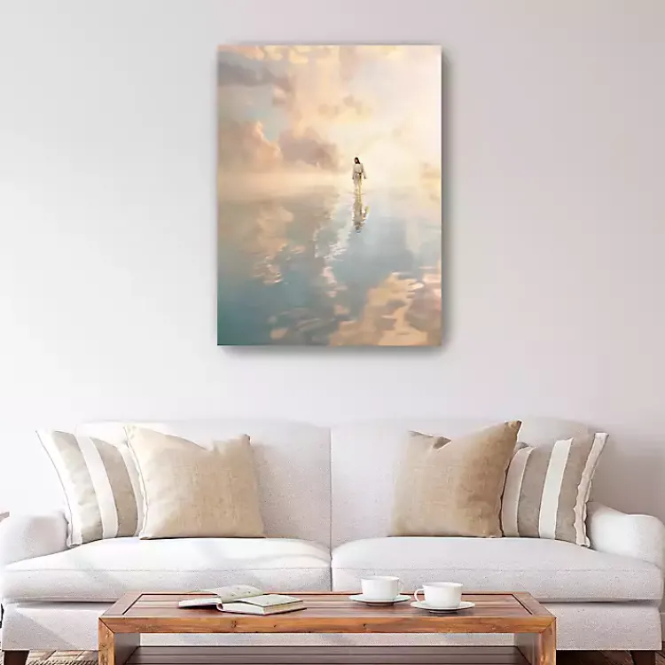 Canvas Art-Kirklands Home Jesus Walking on Water Canvas Art Print, 30x40 in.