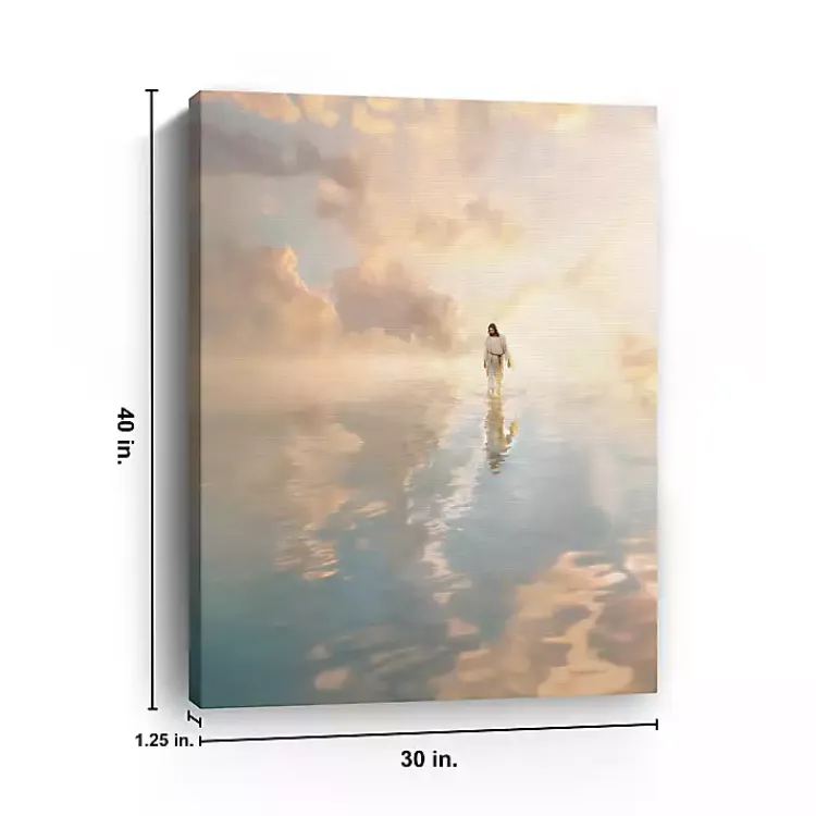 Canvas Art-Kirklands Home Jesus Walking on Water Canvas Art Print, 30x40 in.