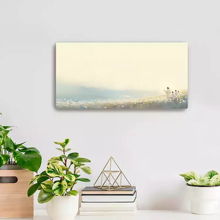 Canvas Art-Kirklands Home Far Green Hill Canvas Art Print, 10x20 Multi