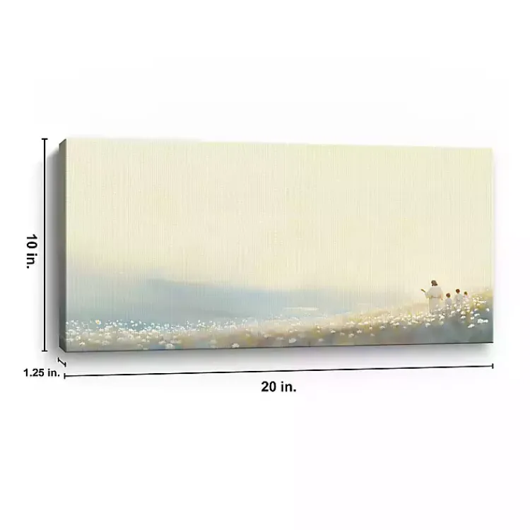 Canvas Art-Kirklands Home Far Green Hill Canvas Art Print, 10x20 Multi