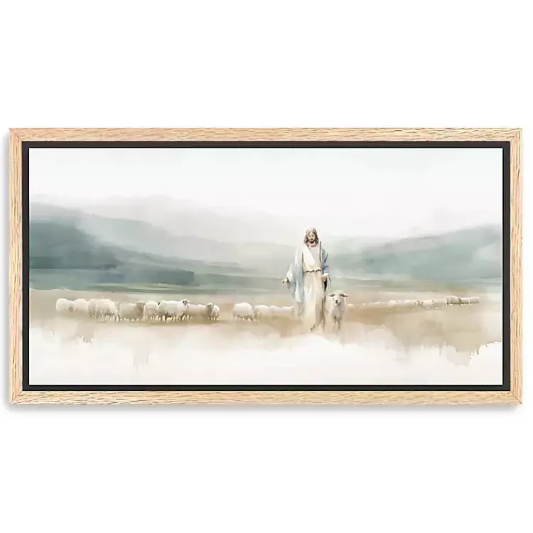 Canvas Art-Kirklands Home Good Shepherd Framed Canvas Art Print