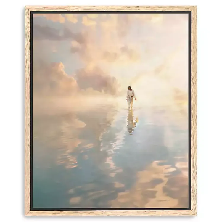 Canvas Art-Kirklands Home Jesus Walking on Water Framed Canvas Art Print
