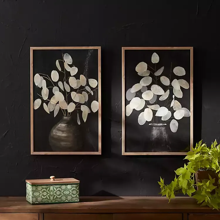 Framed Art-Kirklands Home Beige Eucalyptus Framed Art Prints