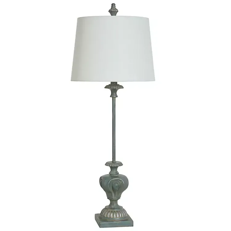 Buffet Lamps-Kirklands Home Antique Cast Buffet Lamp Blue