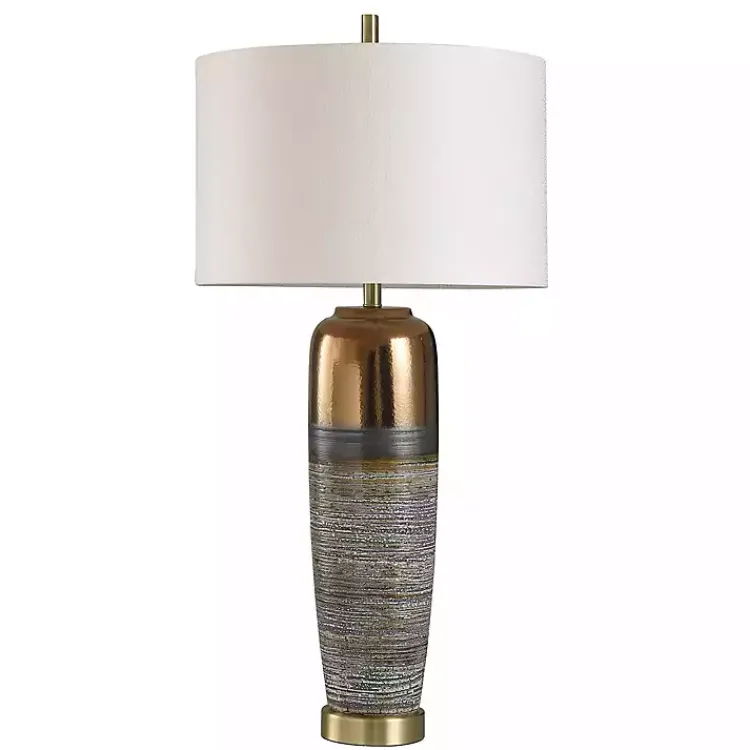 Table Lamps-Kirklands Home Transitional Ceramic & Metal Table Lamp White