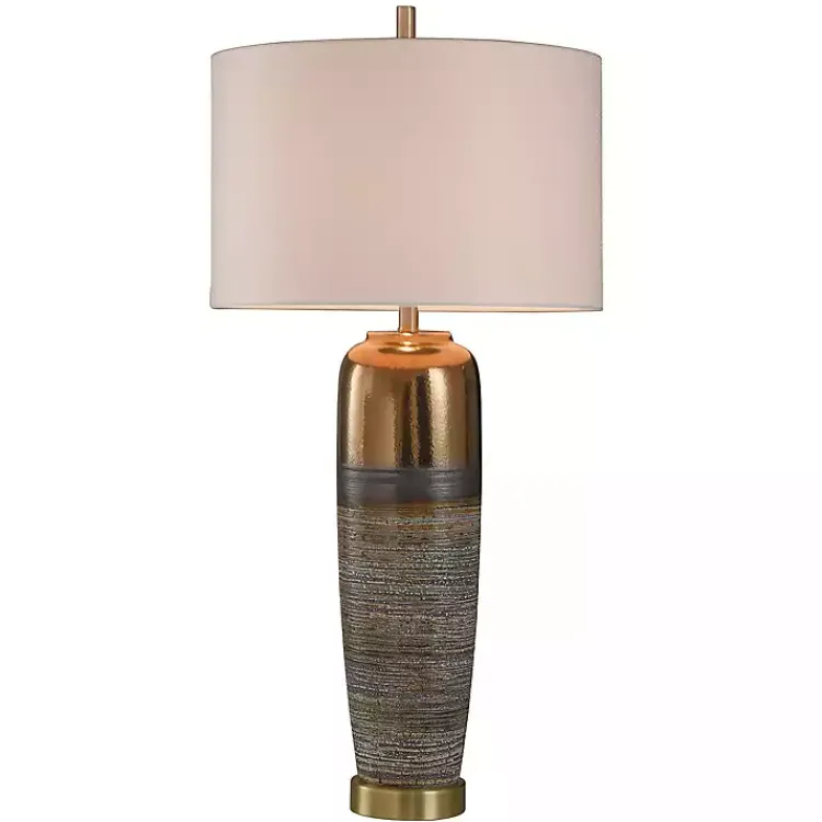 Table Lamps-Kirklands Home Transitional Ceramic & Metal Table Lamp White
