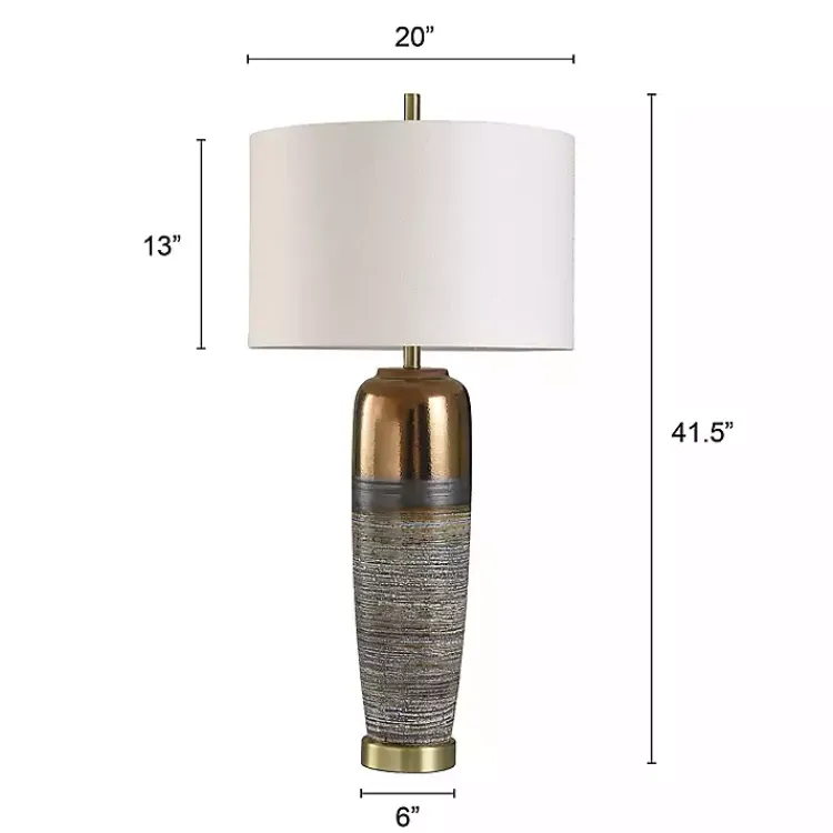 Table Lamps-Kirklands Home Transitional Ceramic & Metal Table Lamp White