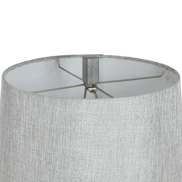 Table Lamps-Kirklands Home Distressed Traditional Baluster Table Lamp Gray