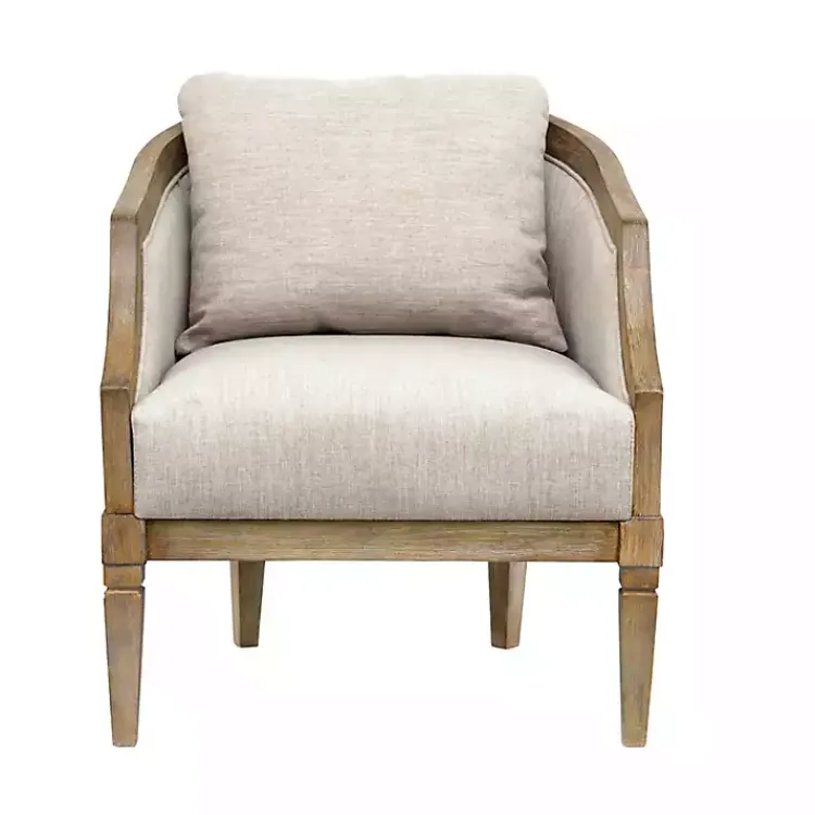 Accent Chairs-Kirklands Home Natural Hemp Martha Stewart Accent Chair Tan