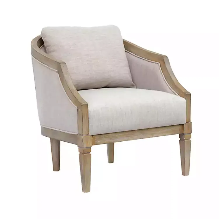 Accent Chairs-Kirklands Home Natural Hemp Martha Stewart Accent Chair Tan