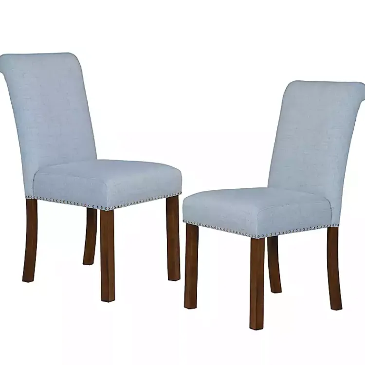 Dining Chairs-Kirklands Home Aubrey Upholstered 2-pc. Dining Chair Set Blue