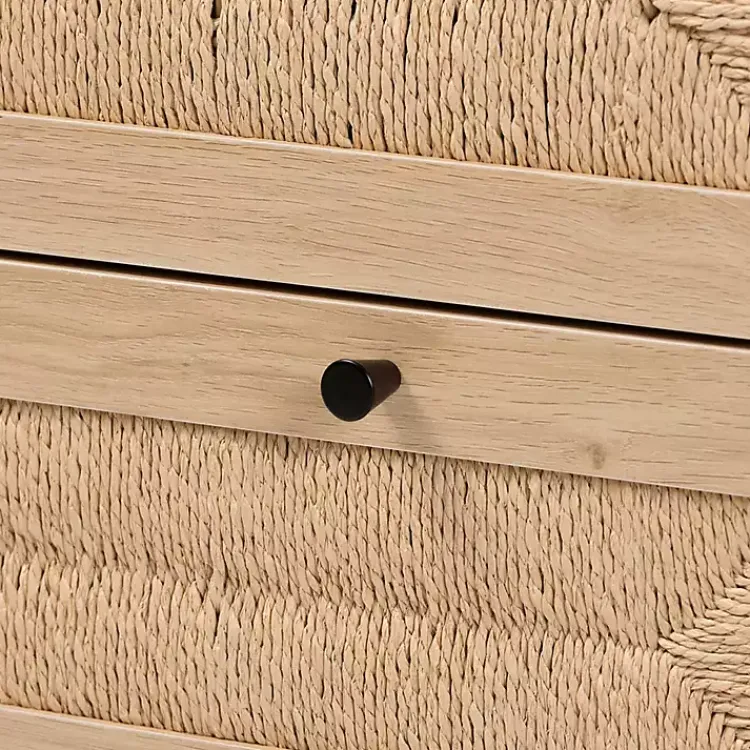 Cabinets & Sideboards-Kirklands Home Ava Light 3-Drawer Cabinet Brown