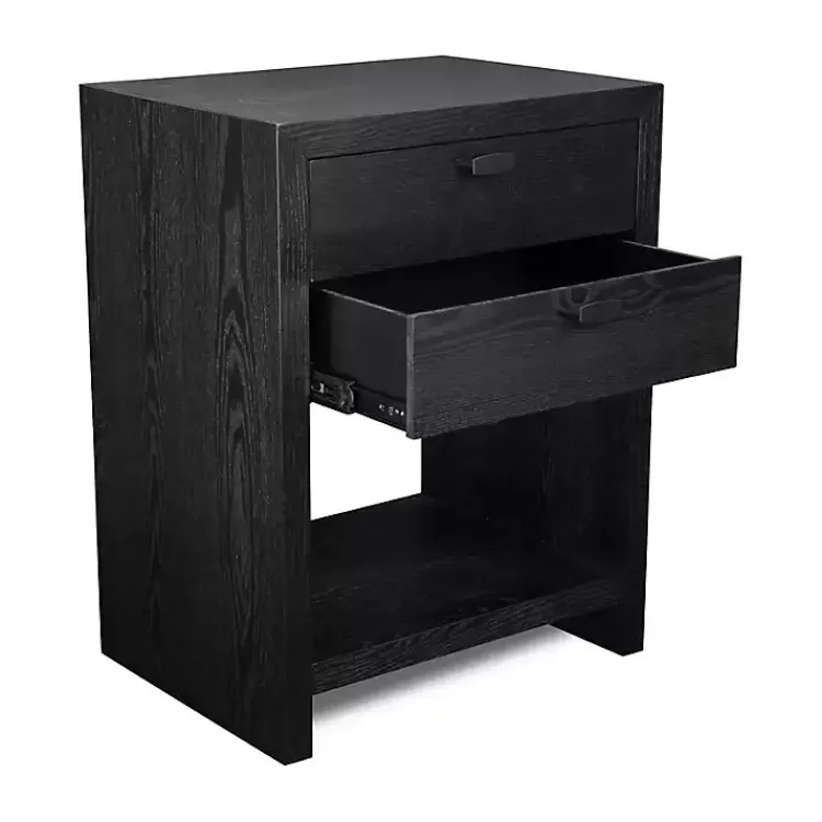 Dressers & Chests-Kirklands Home Vivara 2-Drawer Nightstand Black
