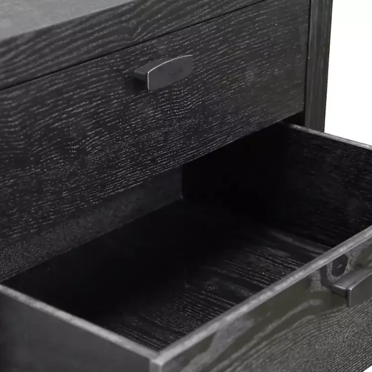 Dressers & Chests-Kirklands Home Vivara 2-Drawer Nightstand Black