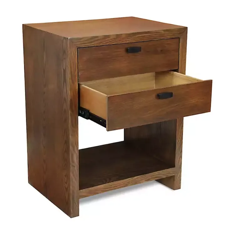 Dressers & Chests-Kirklands Home Vivara 2-Drawer Nightstand Brown