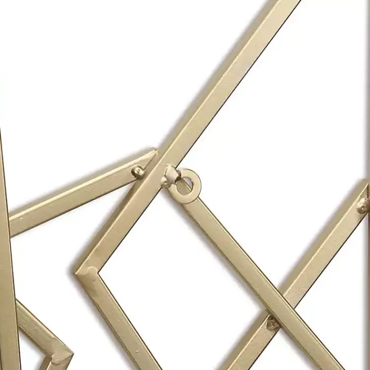 Wall Plaques-Kirklands Home Astraga Pentagon Plaque Gold