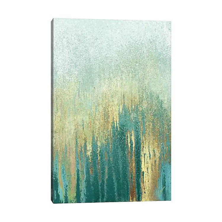 Canvas Art-Kirklands Home Teal Golden Woods Canvas Art Print