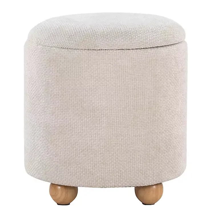 Benches & Ottomans-Kirklands Home Natural Bacci Nesting Ottomans, Set of 2 Tan
