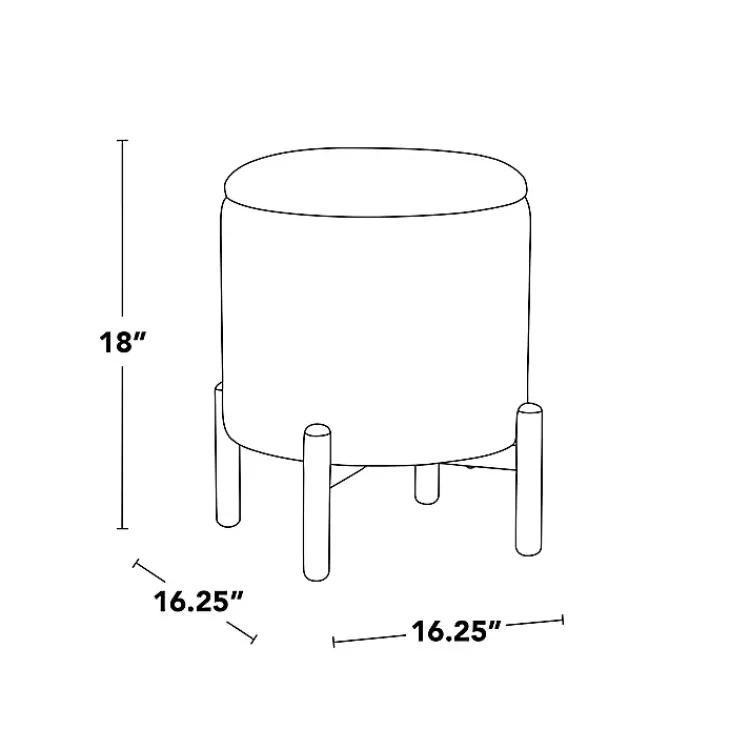 Benches & Ottomans-Kirklands Home Daniella Storage Ottoman Tan