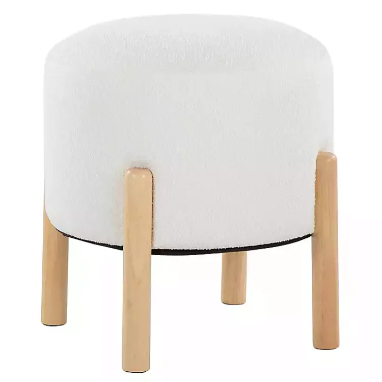 Benches & Ottomans-Kirklands Home Michelle Ottoman White