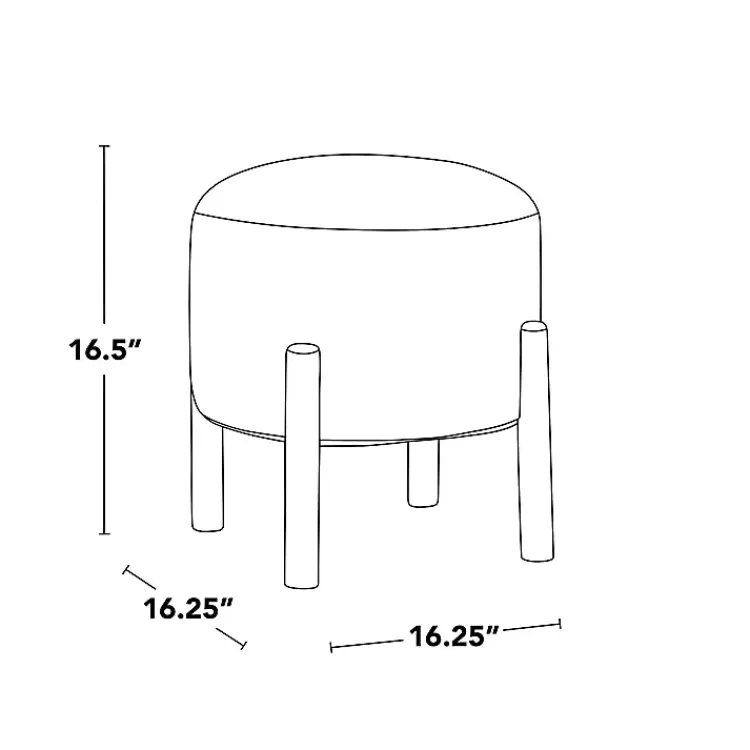 Benches & Ottomans-Kirklands Home Michelle Ottoman White