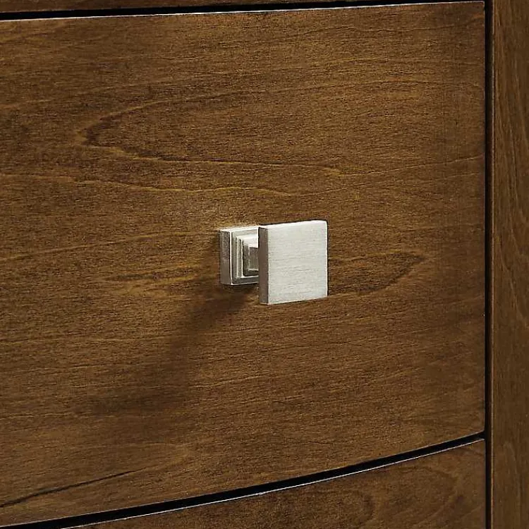 Dressers & Chests-Kirklands Home Walnut Wood 5-Drawer Zinnia Jewelry Armoire Brown