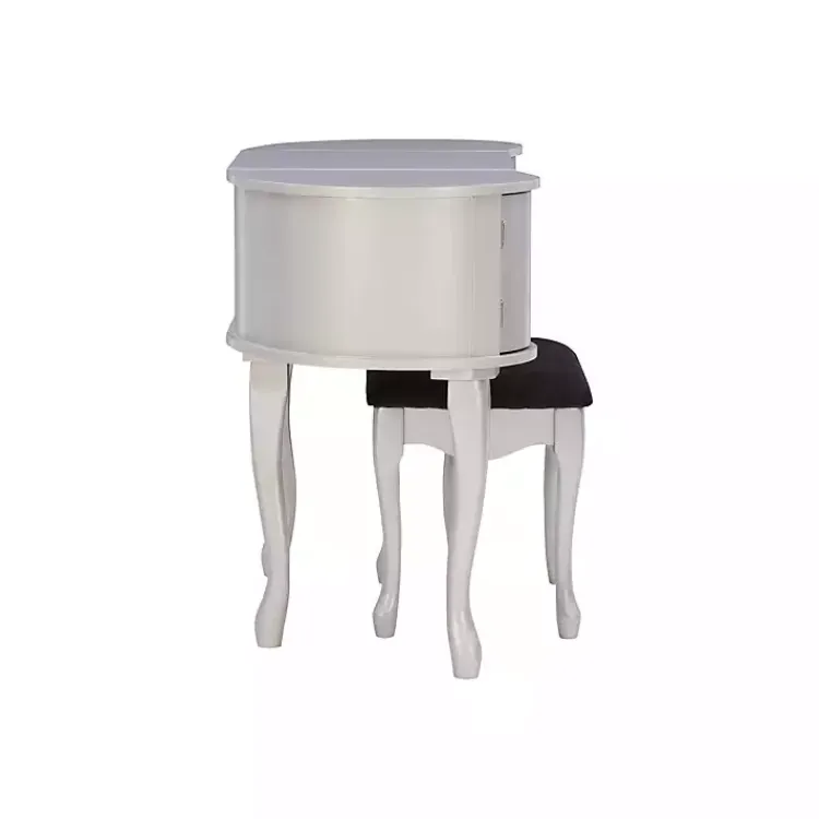 Dressers & Chests-Kirklands Home Silver Paloma Flip-Top 2-pc. Vanity Set Gray