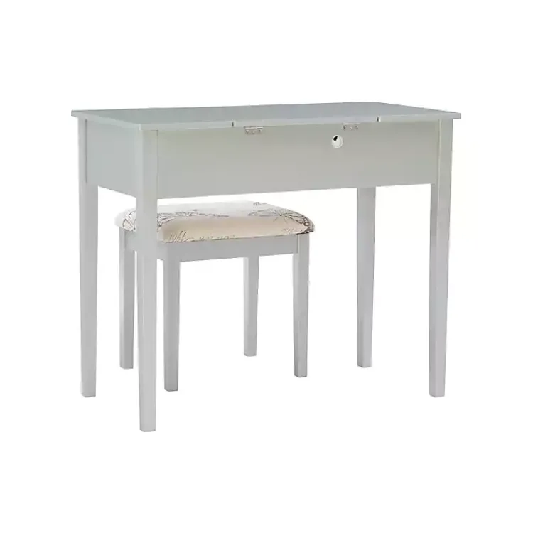 Dressers & Chests-Kirklands Home Silver Virginia Butterfly 2-pc. Vanity Set Gray